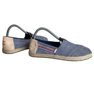 Toms Youth Classic Chambray Rope Sole Slip-On Shoes Size 5.5 EU 37.5
